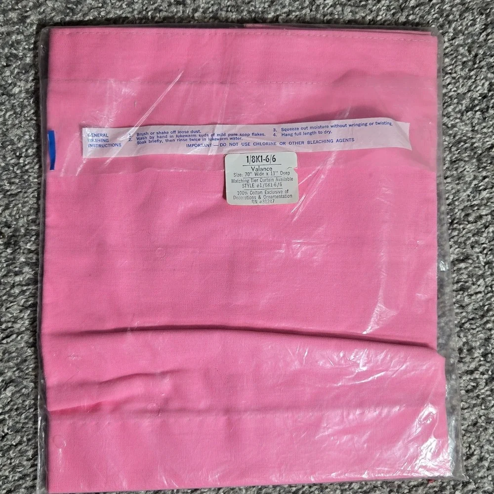 RARE VINTAGE NEW Woolworth's Drip Dry Valance 70